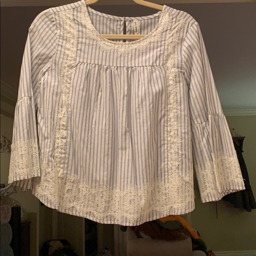 NWT Girl Krazy Striped Blouse